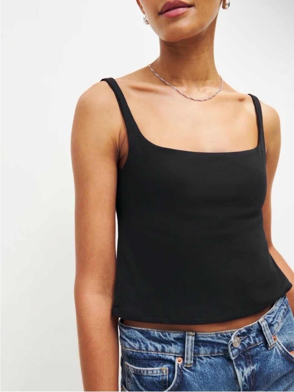 Reformation Cairo Knit Top Black